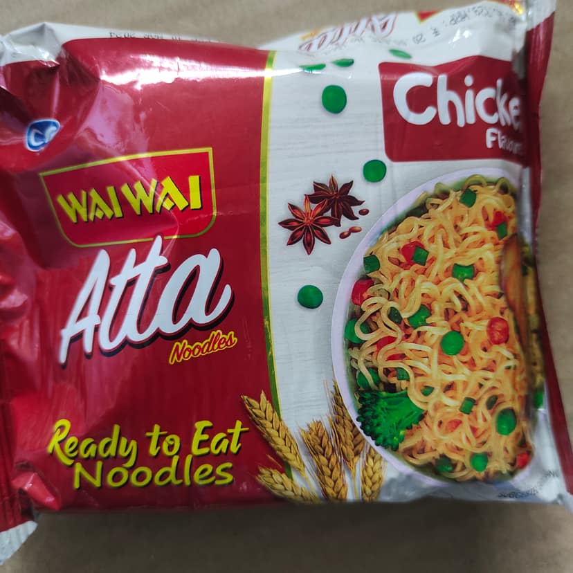 Wai Wai Ready To Eat Atta Noodles chicken Flavour