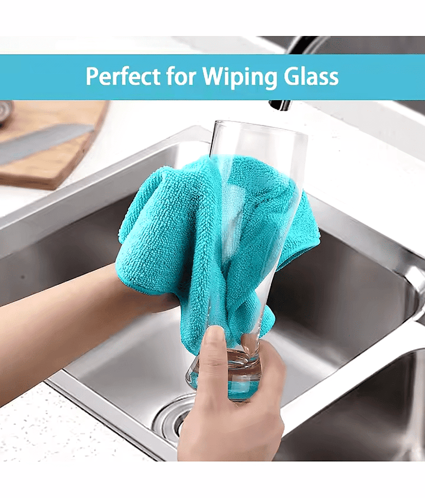 Samarth Microfibre Car Cleaning Cleaning Cloth ( Pack of 10 ) view 2