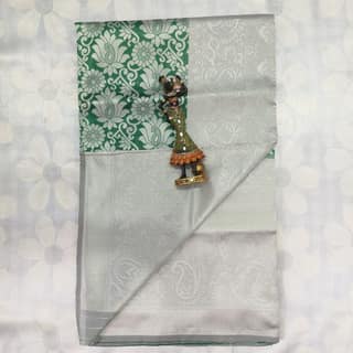 Tissue Silk Cotton Saree with Blouse