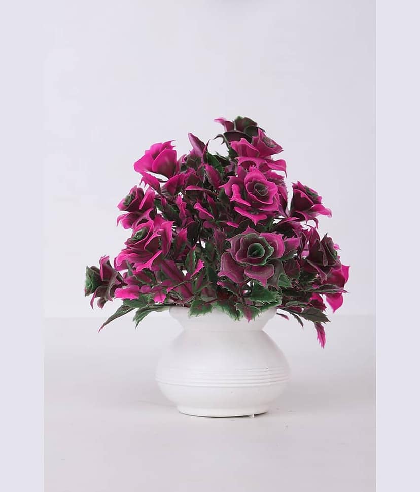 KanRaj - Multicolor Rose Artificial Flower ( Pack of 4 ) view 2