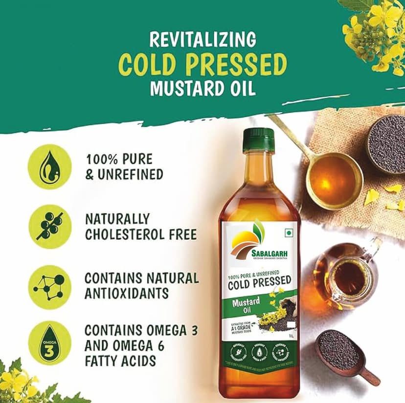 Mustard Oil, 1 Litre view 3