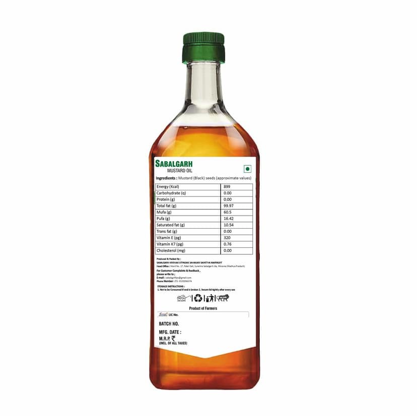 Mustard Oil, 1 Litre view 4