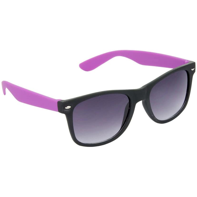 HRINKAR Men Women Boys & Girls Pilot & Rectangular Sunglasses Violet & Blue Frame, Grey & Grey Lens (Medium) Pack of - 2 view 6