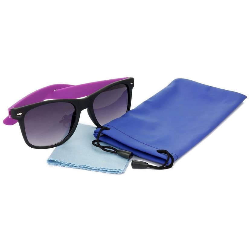 HRINKAR Men Women Boys & Girls Pilot & Rectangular Sunglasses Violet & Blue Frame, Grey & Grey Lens (Medium) Pack of - 2 view 7