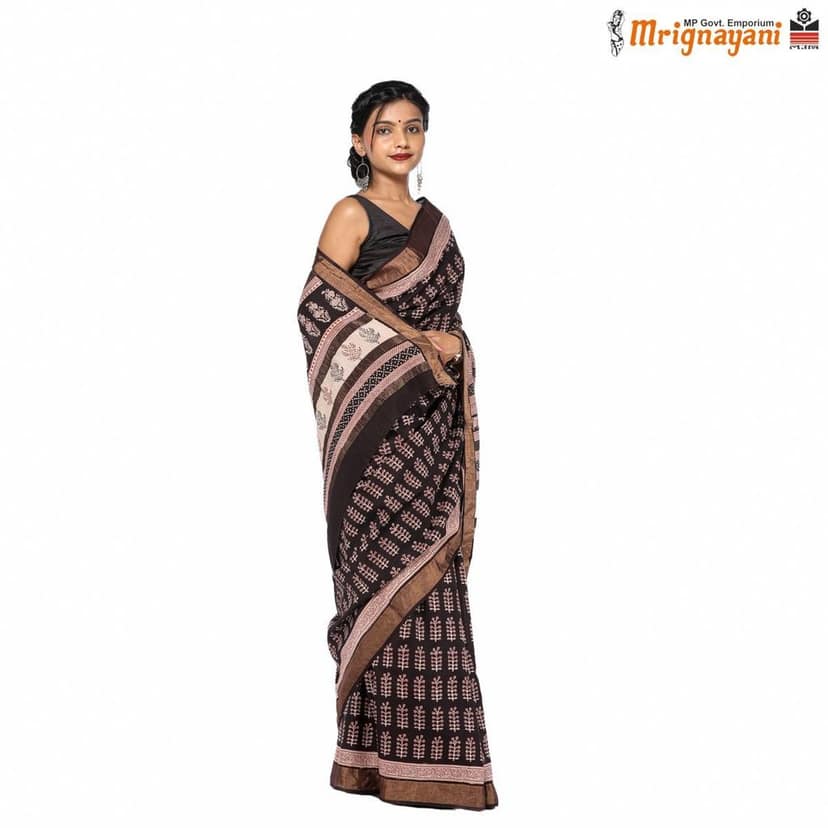 HANDLOOM KOSA SILK SAREE WITH BLOUSE (SKU - 3N0102060622, SAREE- 1294) view 2