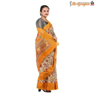 HANDLOOM CHANDERI SILK SAREE WITH BLOUSE (SKU - 3N0101080622, SAREE- 1273)