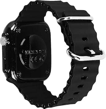 T800 Ultra Smart Watch with Black Strap, Bluetooth Connectivity, Fitness Tracking, HD Display view 3