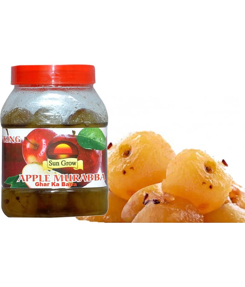 Sun Grow Home Made Ghar Ka Bana Organic Sweet Apple Murabba of Kashmire Apples Pickle 1 kg view 2