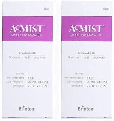 Brinton AcMist Moisturizing Cream Gel for Skin Care Cream 50 g x Pack of 2 view 2