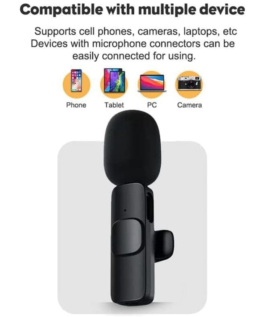 WEKTU Mini Wireless Microphone for Smartphones (Lightning/USB-C) view 3