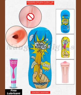 Best Masturbator for Men- Secret Blowjob Masturbator with realistic Feel Innovative Design 6 inch Full Length Waterproof Hand job Masturbator for Men