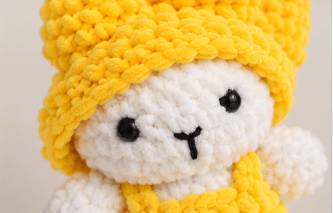 Handmade Crochet Doll Soft Toy for Kids and Home Decoration view 2
