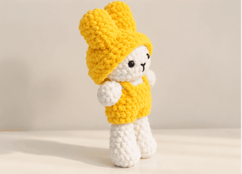 Handmade Crochet Doll Soft Toy for Kids and Home Decoration view 3