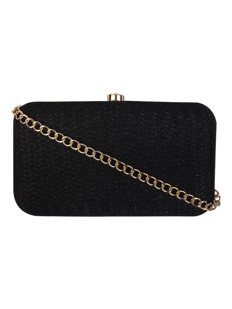 Vdesi Shimmer Black Clutch