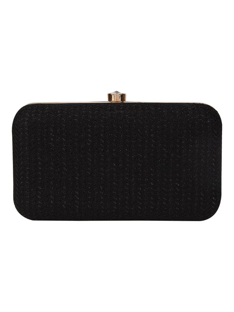 Vdesi Shimmer Black Clutch view 2