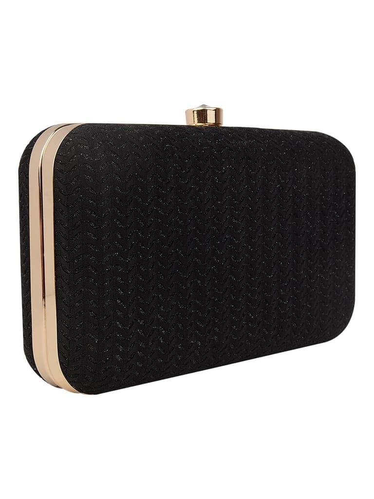 Vdesi Shimmer Black Clutch view 3