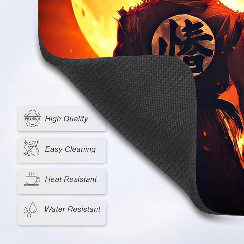 Mouse Pad with Stitched Edge, Premium Mousepad Washable Cloth. Computer Mouse Pad with Non-Slip Rubber Base, Mouse Pads for Computers Laptop Mouse 9x7.5x0.12 inch (Fox Print) view 6