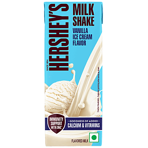 Hersheys Milkshake - Vanilla Ice Cream Flavour, 180 ml Tetra