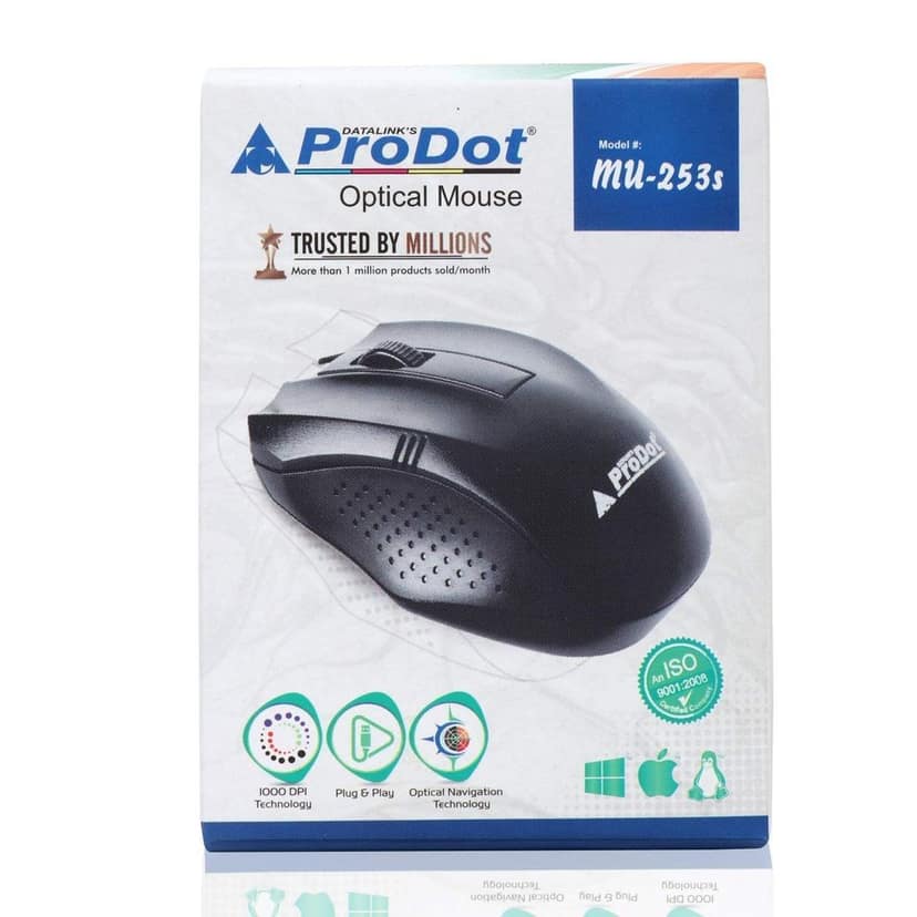 Prodot 3D Optical Mouse Set of 5 - Black view 8