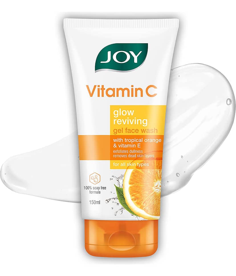 Joy Skin Brightening Vitamin C Face Wash Fades Dark Spots & Repairs Skin Barrier 150ml (Pack of 1)