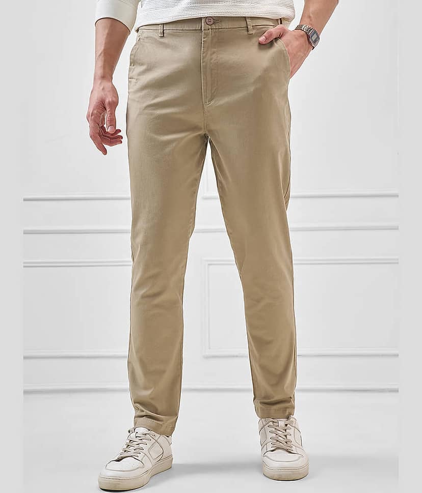 Highlander Slim Men's Trouser - Green ( Pack of 1 )