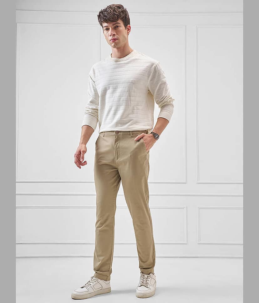 Highlander Slim Men's Trouser - Green ( Pack of 1 ) view 2