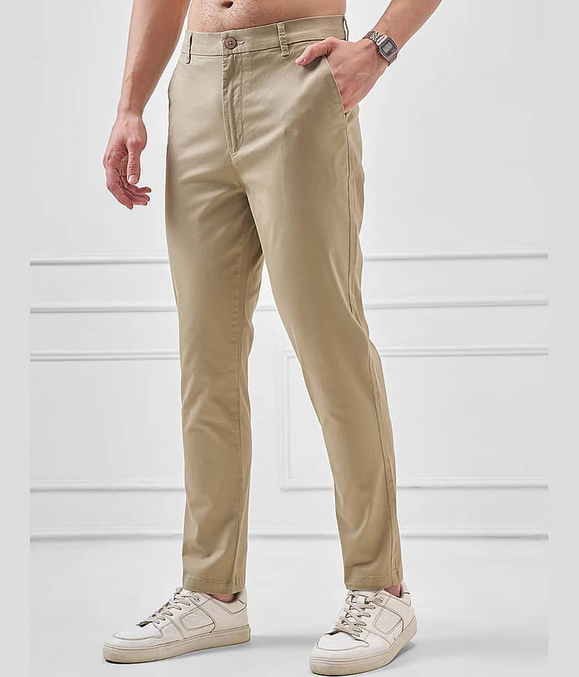 Highlander Slim Men's Trouser - Green ( Pack of 1 ) view 4
