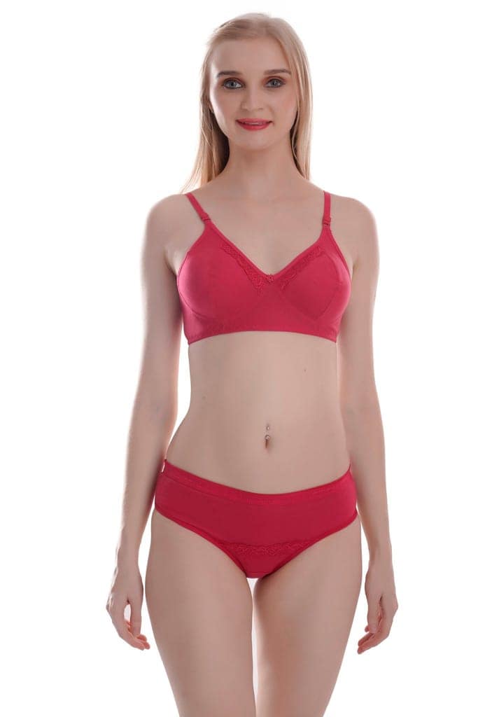 Pure Cotton bra panty bikini set view 7