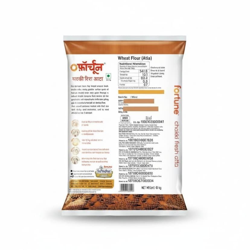 Fortune Chakki Fresh Atta - 15 kg - One bag view 2