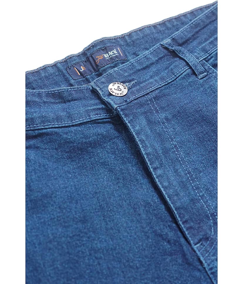 JB JUST BLACK Regular Fit Cuffed Hem Men's Jeans - Blue ( Pack of 1 ) view 2