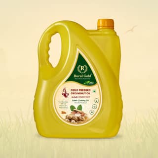 100% Pure Cold Pressed Groundnut Oil - 5 Litres