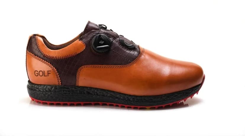 HITCARO Men's Proffessional Leather Golf Shoes | Lace-Up | Waterproof | Comfortable | Breathable