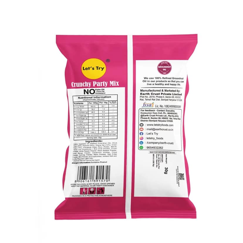 Let's Try Crunchy Party Mix - 28g view 2