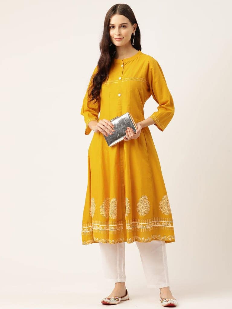 Ethnic Motifs Printed Kurta view 4