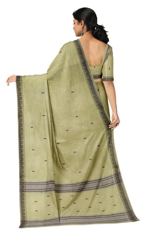 APCO Handloom (A Andhra Pradesh Govt Emporium)- Women's Traditional Pure Handloom Bandar (Polavaram) Cotton Saree | BCS0039 view 3