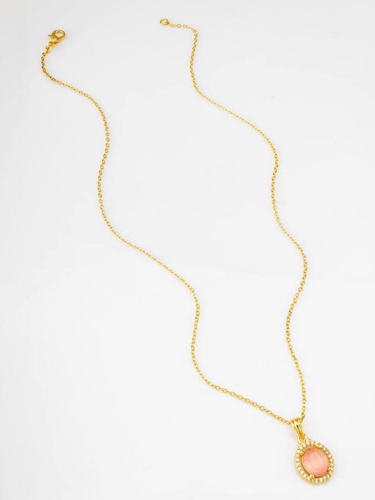Morison Simple Gold Pendant Set Elegant and Understated view 2
