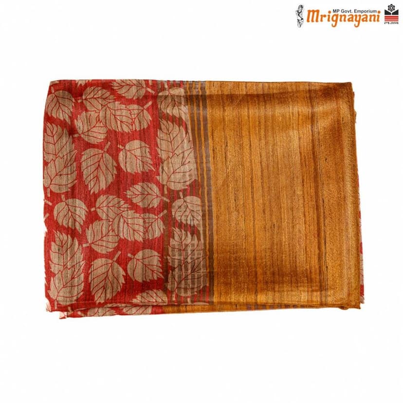 HANDLOOM KOSA SILK SAREE WITH BLOUSE (SKU - 1ST506230522, SAREE-1166) view 5