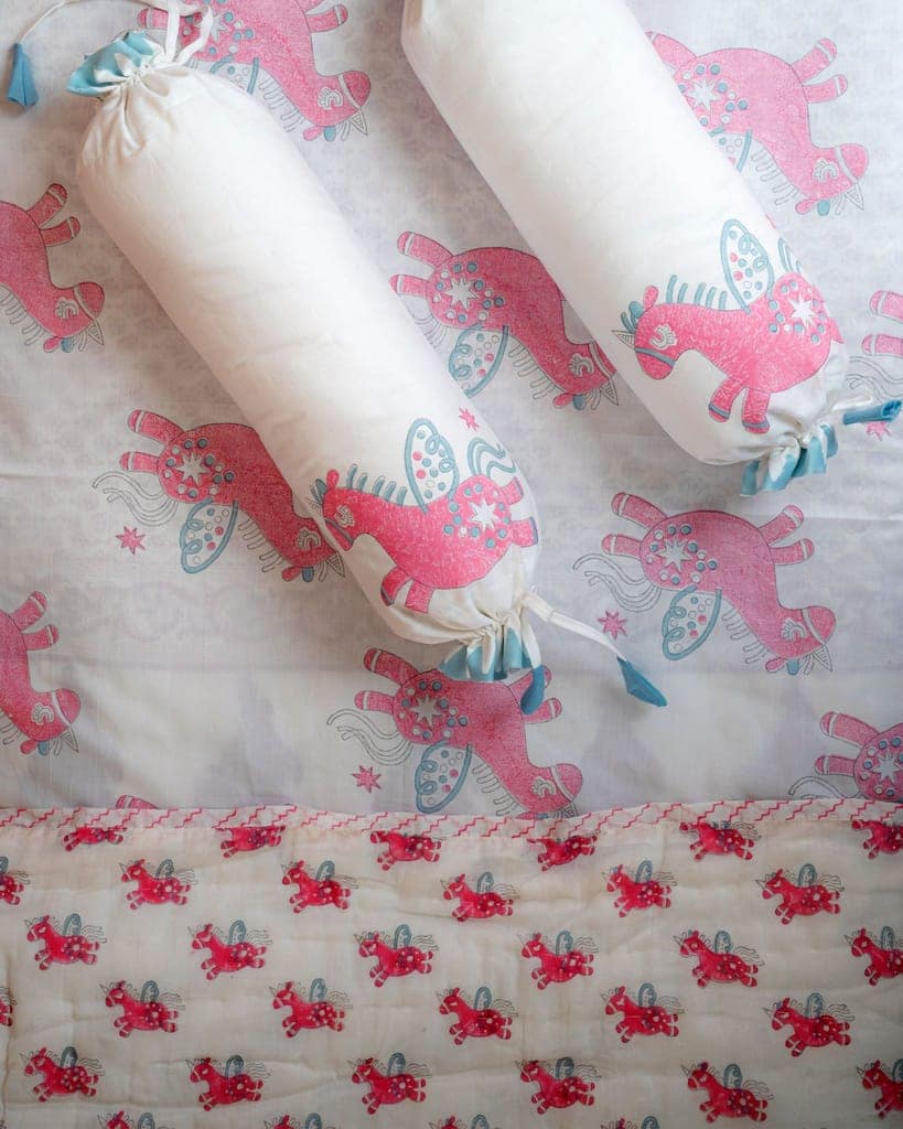 Magical Unicorn Pillow & Bolster Set by Aagaaz Jaipur view 2