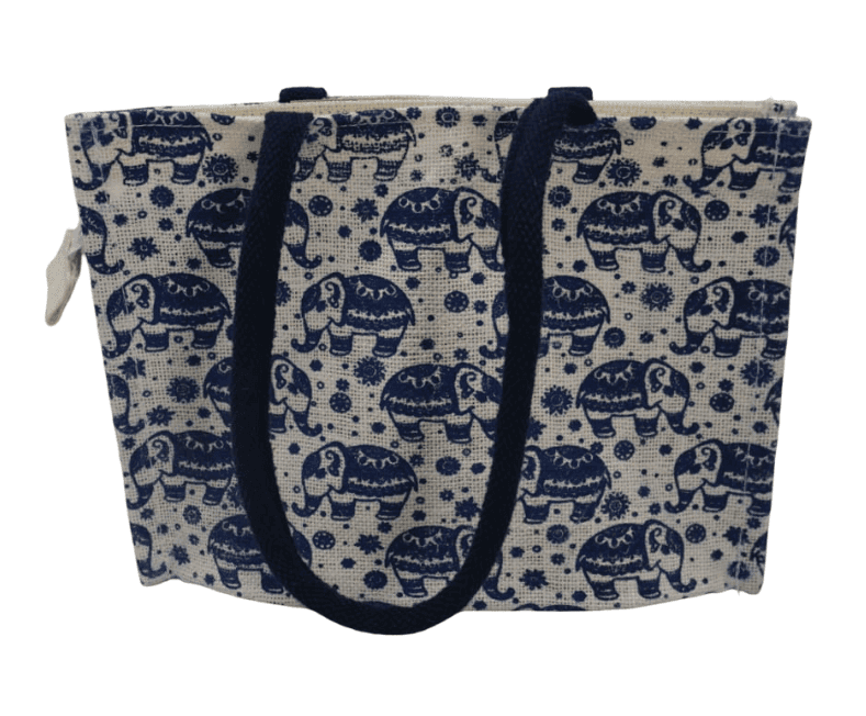 Elephant Print Tote Bag - Eco-Friendly & Stylish