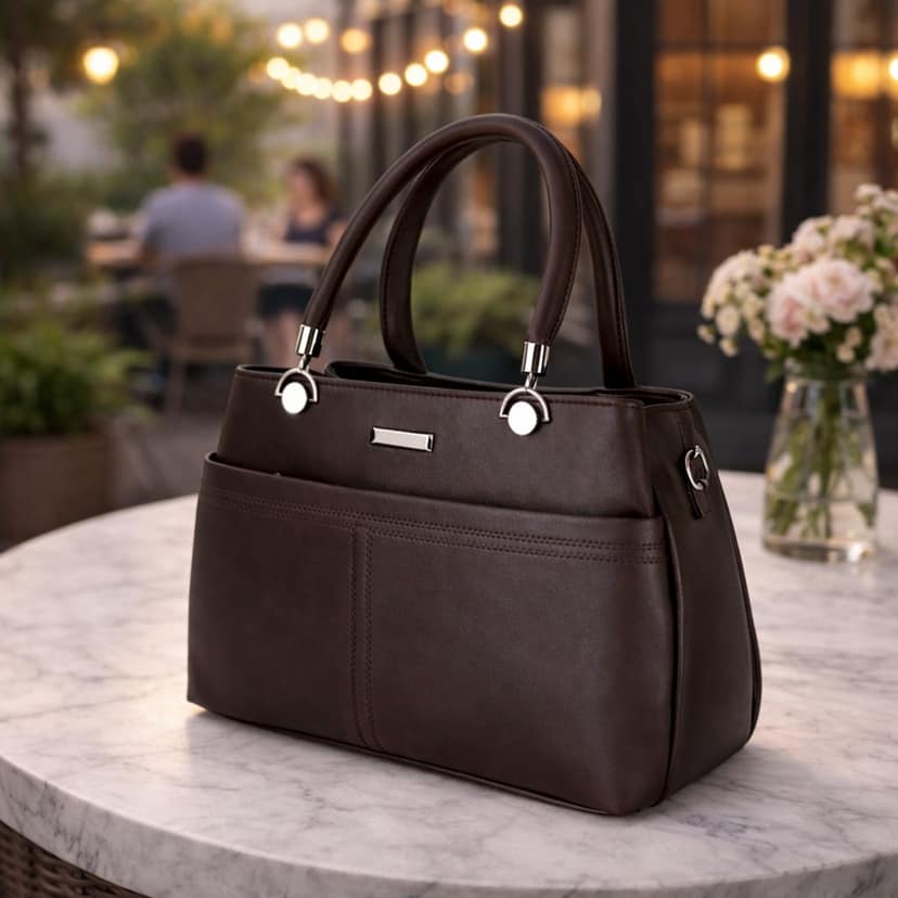 Women’s Premium Handbag | Stylish PU Leather Shoulder & Hand Carry Bag | Spacious Daily Use Office Bag