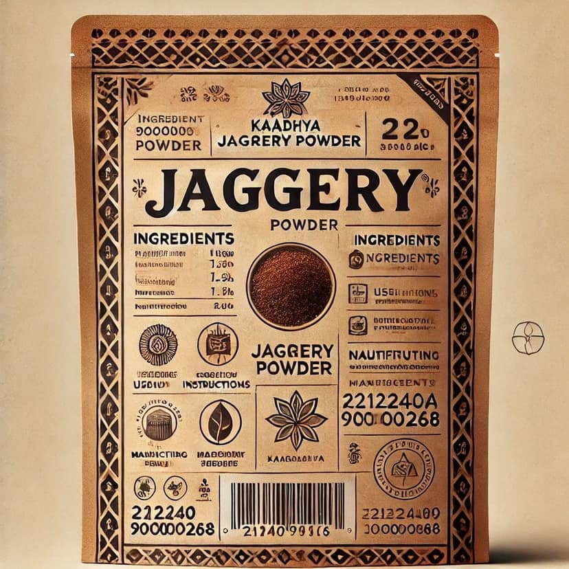 "Kaadhya Organic Jaggery Powder - 100% Natural, Unrefined, Vegan Sweetener" Pack of 2 view 5