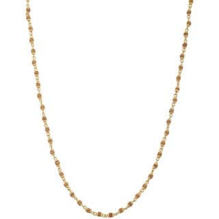 Silver Tulsi Mala Necklace White Tulsi Mala In Siver Cap
