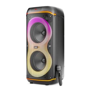boAt 2026 Launch PartyPal 390 Plus, Karaoke Auto-Tuner, 160W Output, 1 UHF Wireless Microphone, Vibrant RGB LEDs, Hearables App Support, TWS Mode, Guitar Input Port, Multi-Compatibility (Onyx Black) boAt 2026 Launch PartyPal 390 Plus, Karaoke Auto-Tuner,