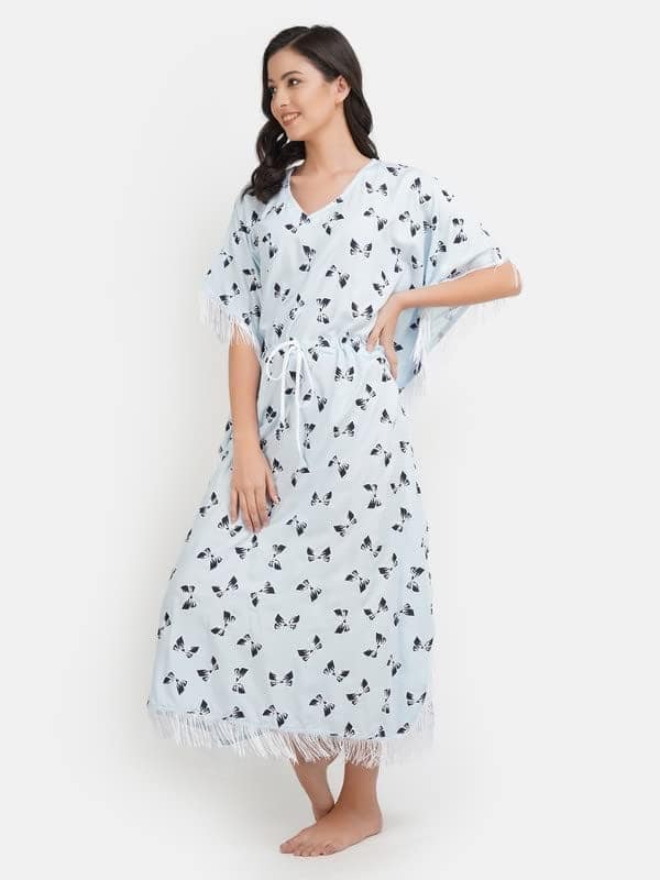 KOI SLEEPWEAR Kaftan with Beautiful Bow-Print view 2
