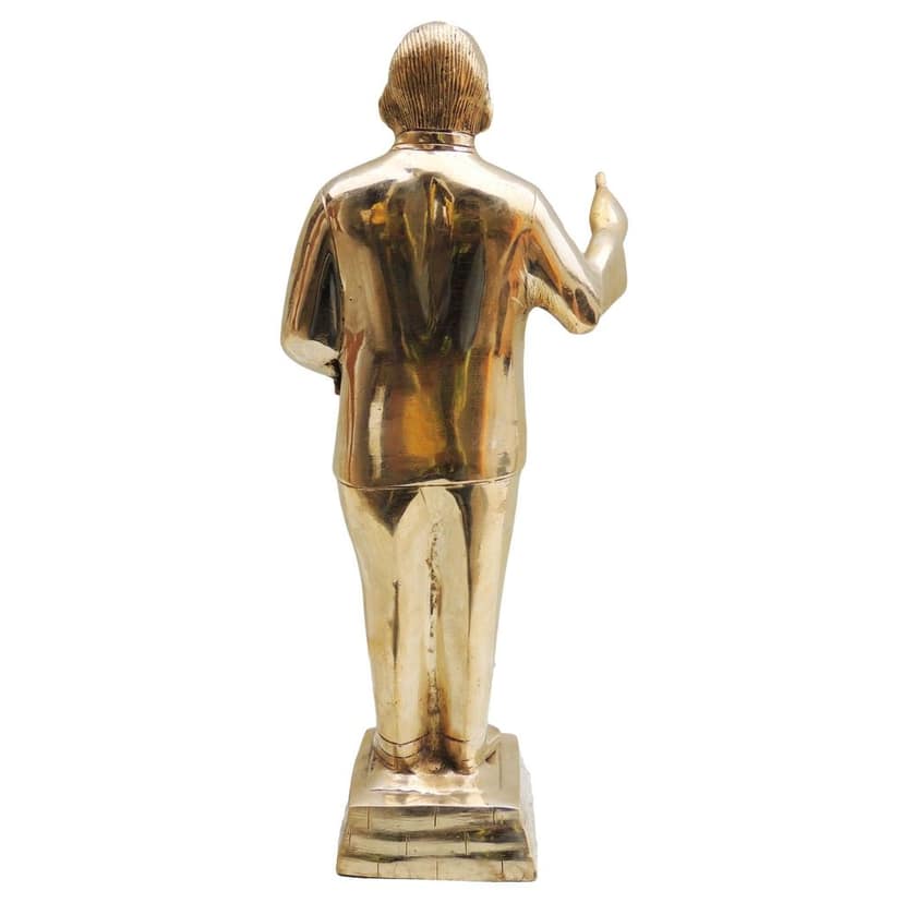 Brass Showpiece Ambedker Standing Statue - Indian Heritage Showpiece, Height : 13 Inch (BSMAS533 B) view 3