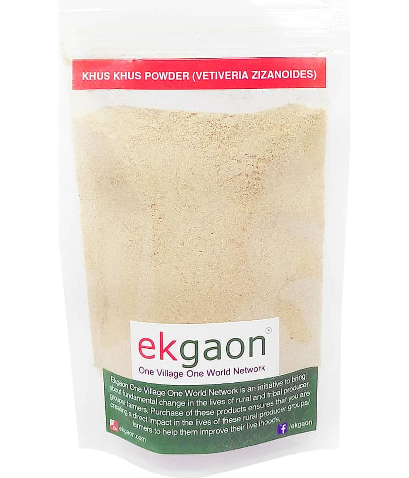 Ekgaon Khus Khus Powder (Vetiveria zizanoides) 200 gm