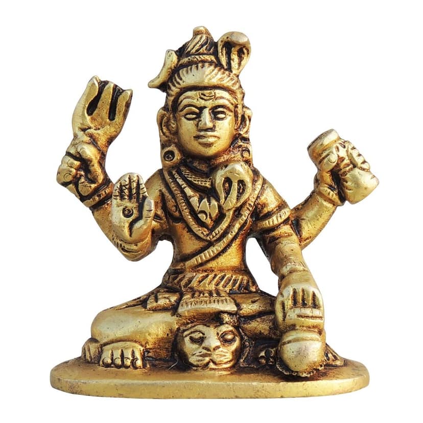 Brass Shiv Ji Idol - Religious Brass Statue, Height : 2.5 Inch (BSMAS1710 C) view 2