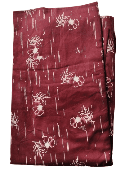 Women's Cotton Long Nighty/Maxi With Printed Design And Piping Detailing view 2