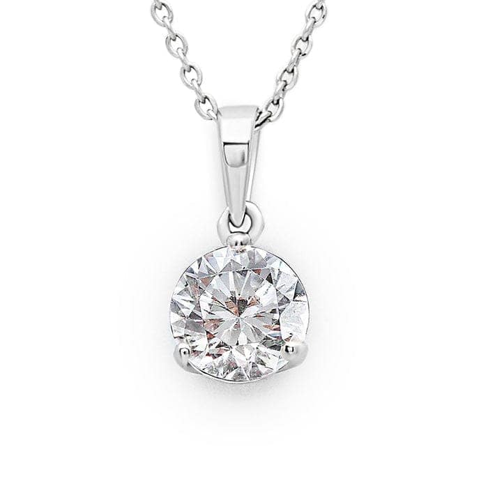 Silver Solitaire Dream 6 mm Earrings with 8 mm Pendant Set view 6