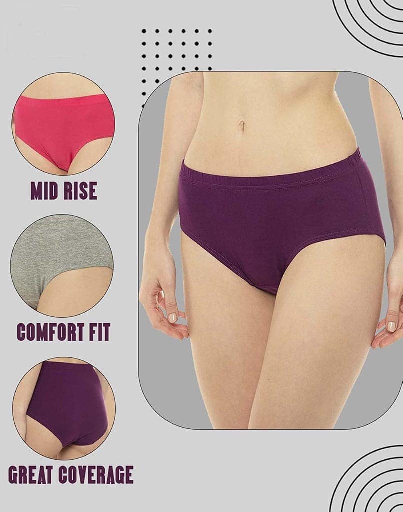 VIP Womens Hipster Panties Pack of 3 view 5